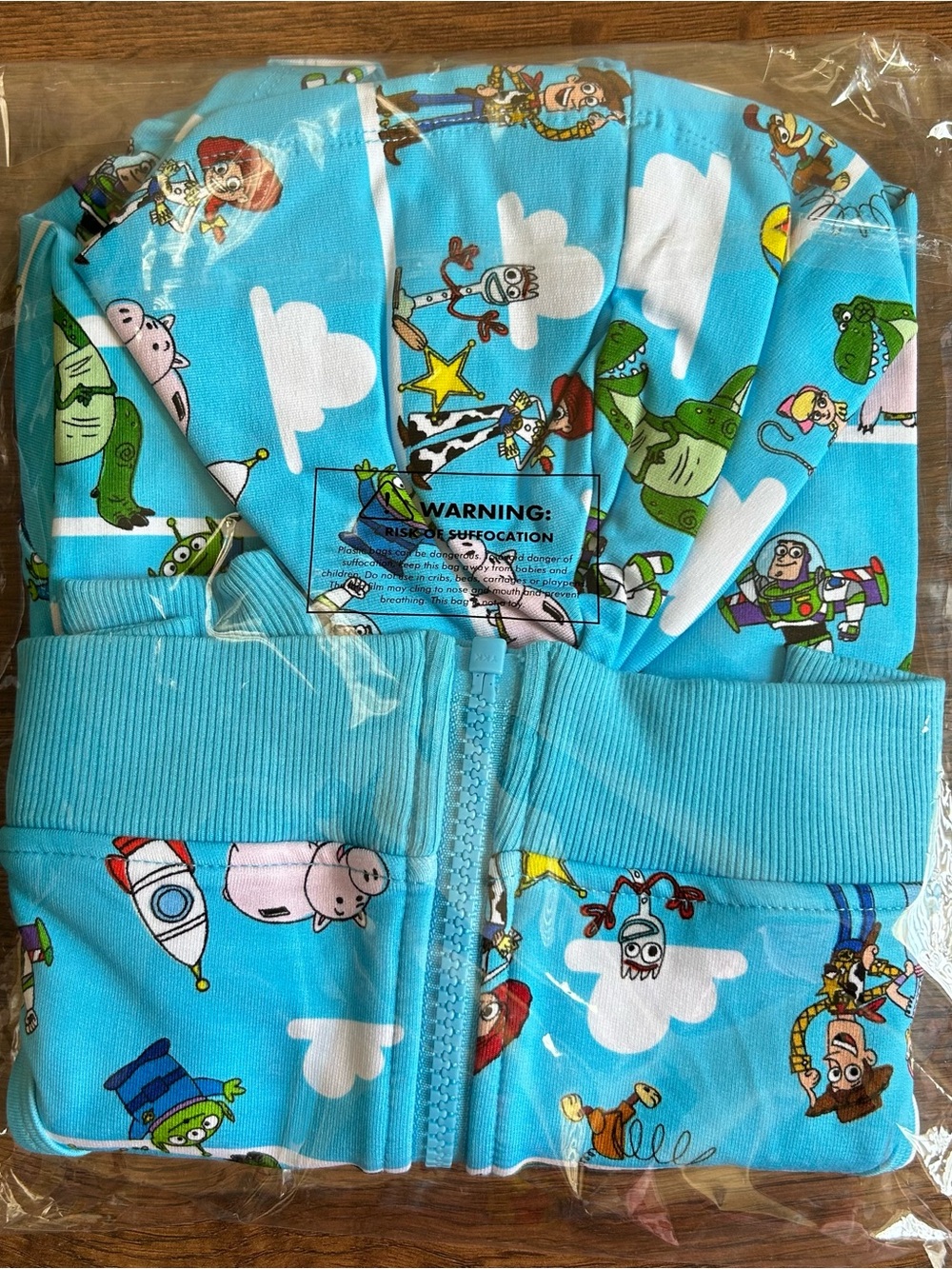Little Sleepies Disney Pixar Toy Story Pals Blue Zip Hoodie 2T - Picture 6 of 6